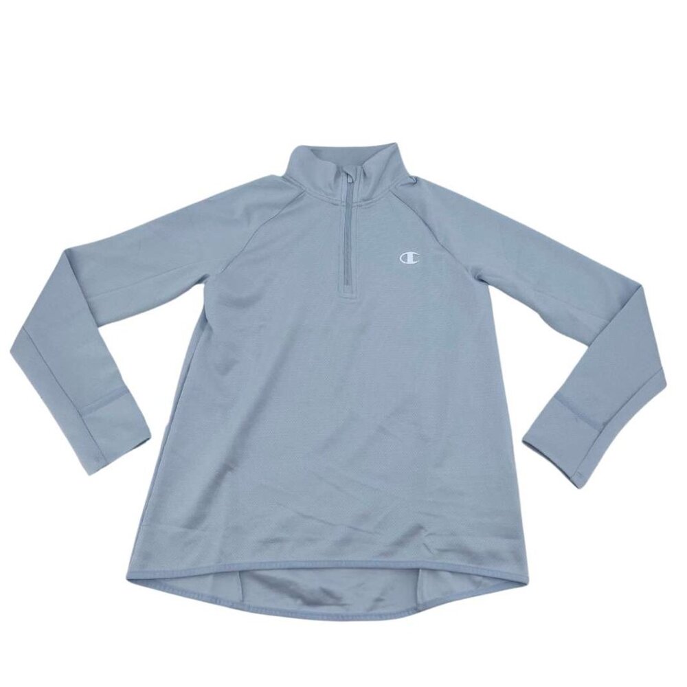 Champion Women's 1/4 Zip Top | Pull-over | Athletic | Size Small | Light Blue
